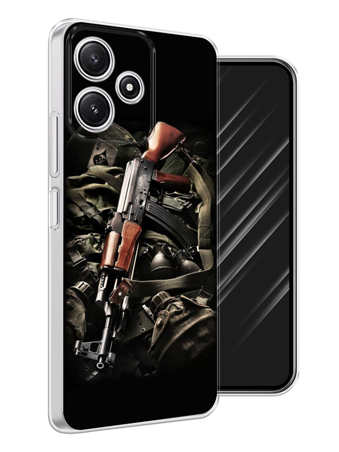 

Чехол Awog на Xiaomi Redmi 12 5G "Автомат", Черный;коричневый;серый, 319550-1