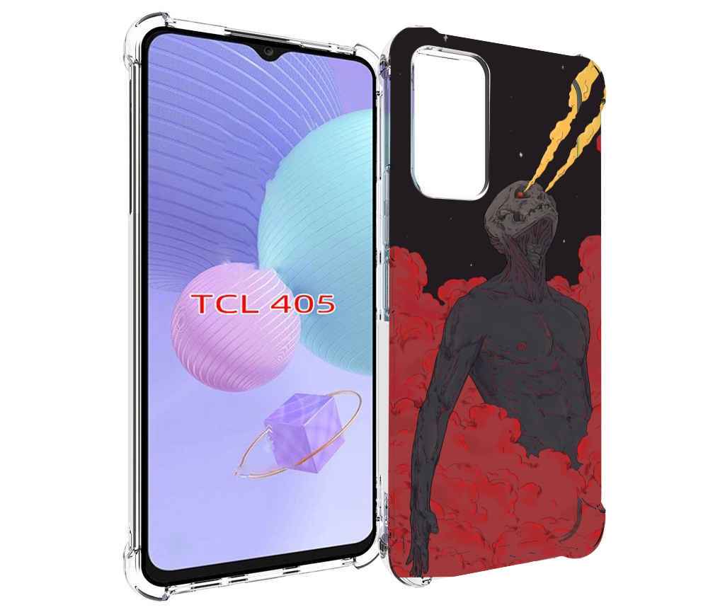 

Чехол MyPads скелет в красном дыму для TCL 405, Tocco