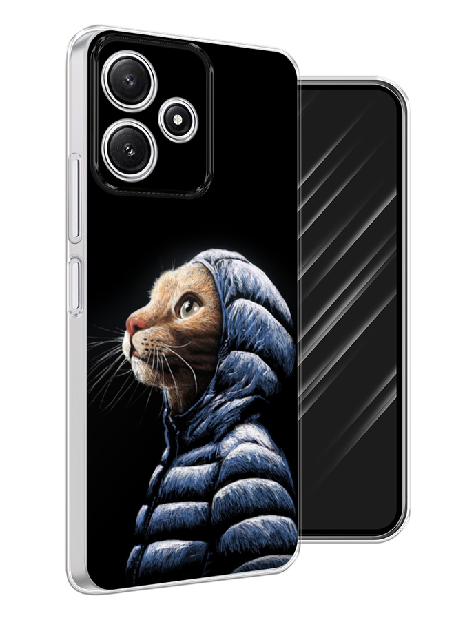 

Чехол Awog на Xiaomi Redmi 12 5G "Кот в капюшоне", Черный;бежевый;синий, 319550-1