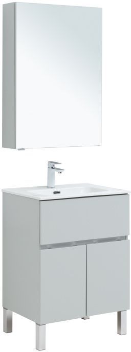 

Мебель для ванной Aquanet Алвита New 60 1 ящик, 2 дверцы, серый