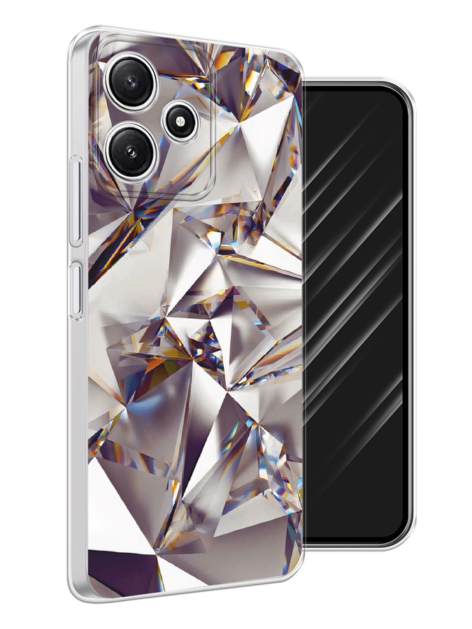 

Чехол Awog на Xiaomi Redmi 12 5G "Бриллианты", Серебристый;бежевый, 319550-1