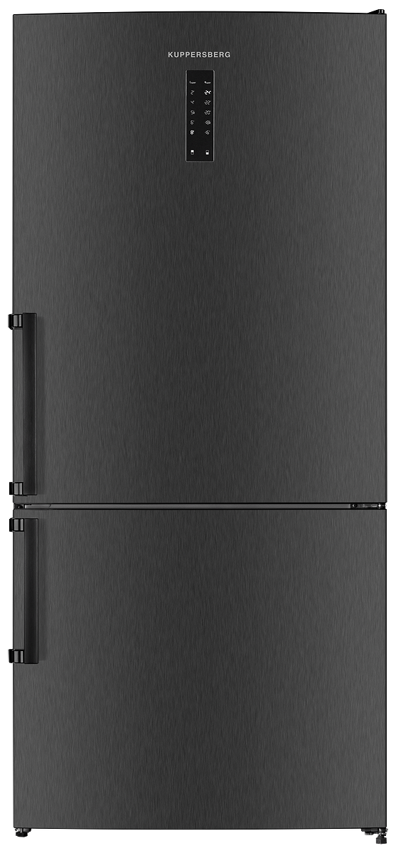 Холодильник KUPPERSBERG NRV 1867 DX серебристый, серый, черный двухкамерный холодильник kuppersberg nrv 192 x