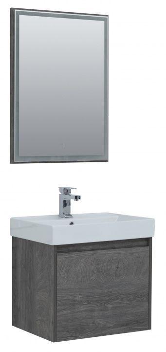 

Мебель для ванной Aquanet Nova Lite 60 дуб рошелье (1 ящик), Коричневый