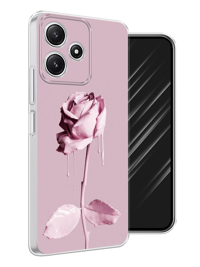 

Чехол Awog на Xiaomi Redmi 12 5G "Роза в краске", Белый;розовый, 319550-1