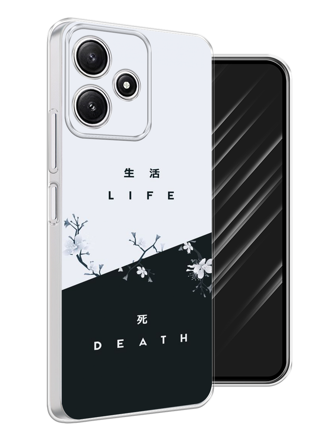 

Чехол Awog на Xiaomi Redmi 12 5G "Life and death", Черный;серый, 319550-1