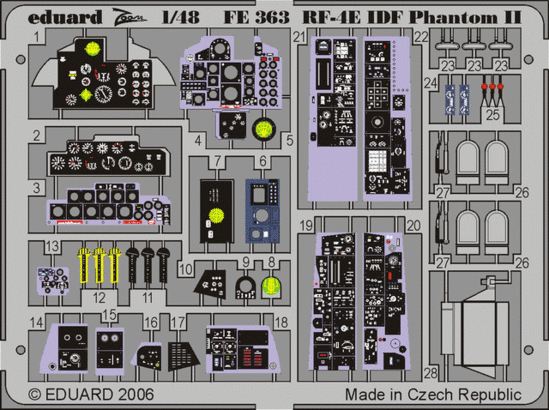 

Цветное фототравление Eduard FE363 для RF-4E IDF