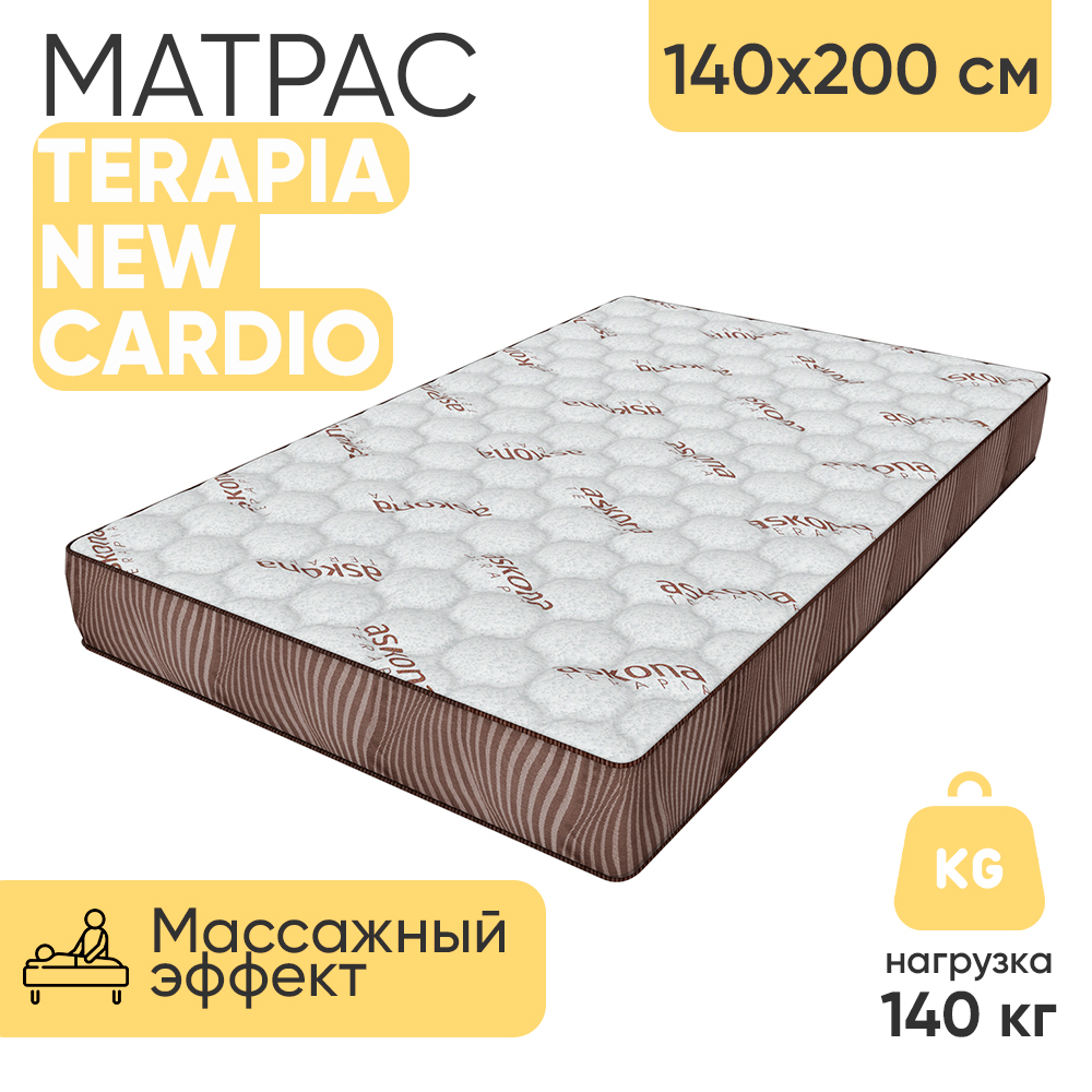 

Матрас пружинный Terapia NEW Cardio, 135727, с массажым эффектом 140х200 см, Белый, Terapia NEW Cardio с4