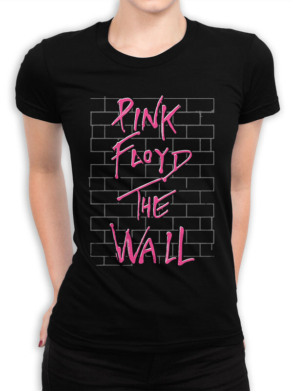 фото Футболка женская design heroes pink floyd - the wall черная 2xl