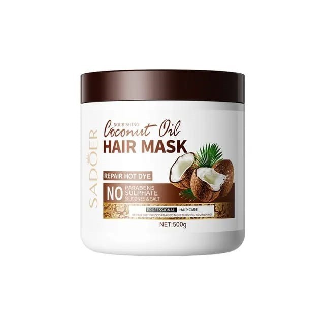 Маска для волос Sadoer с маслом кокоса маска питательная для сухих волос с маслом арганы макадамии nourishing mask 2342 500 мл