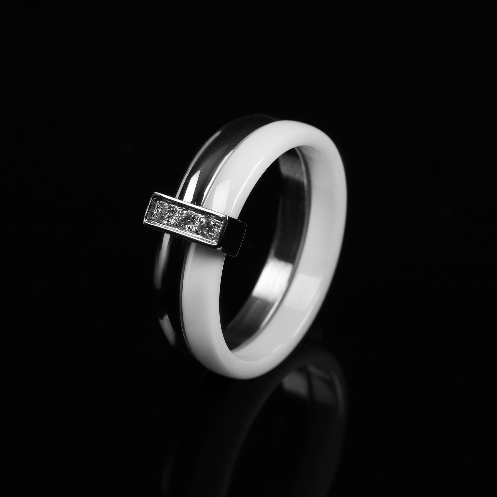 Кольцо Vel Vett Дуэт, цвет белый в серебре, 16 размер