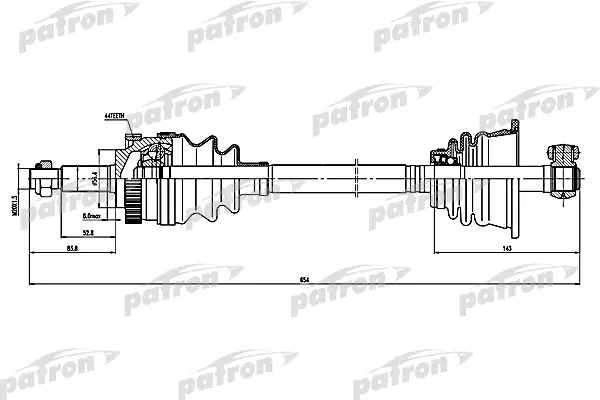 

Приводной вал PATRON PDS1601
