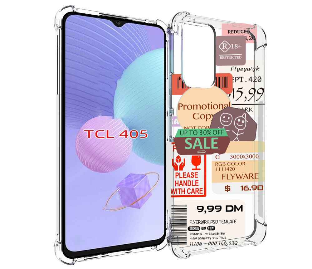

Чехол MyPads скидочные-купоны-принт для TCL 405, Tocco