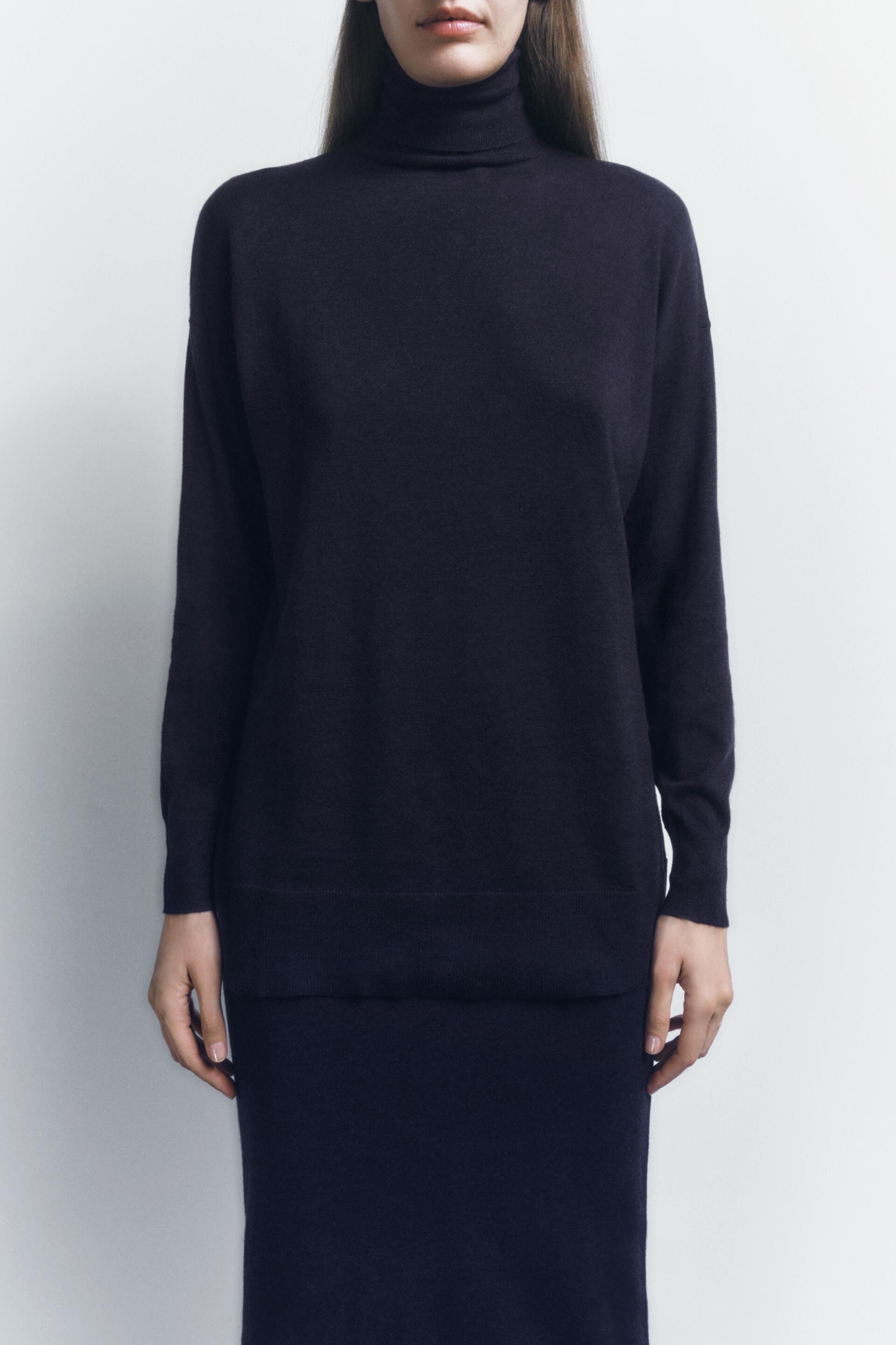 

Водолазка женская ZARA 02142207 синяя L (доставка из-за рубежа), 02142207