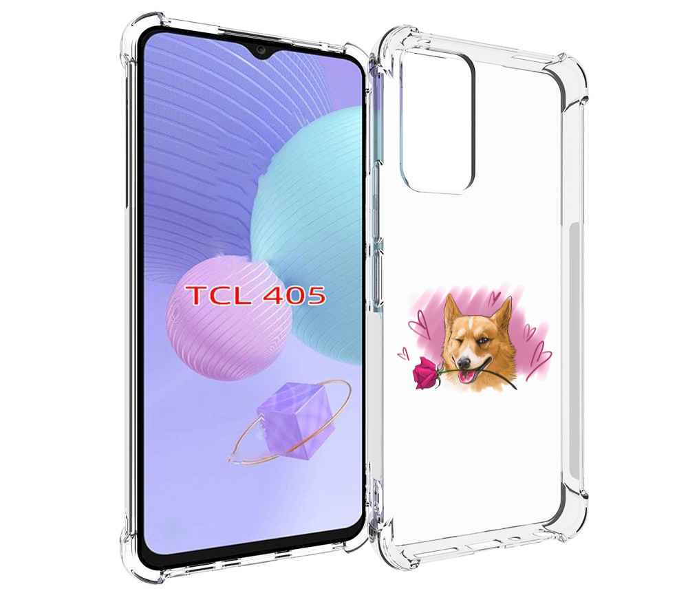 

Чехол MyPads собачка-с-розочкой для TCL 405, Tocco