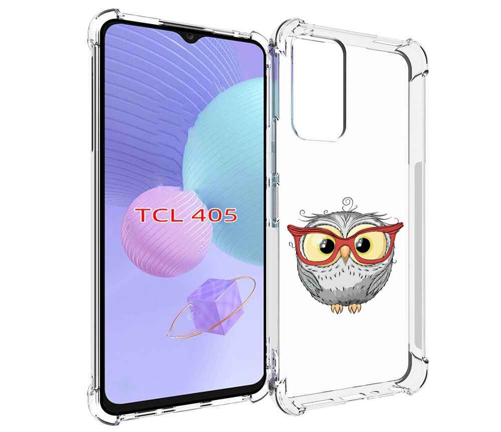 

Чехол MyPads сова-в-красных-очках для TCL 405, Tocco