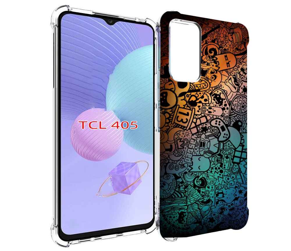 

Чехол MyPads стикеты в тени для TCL 405, Tocco