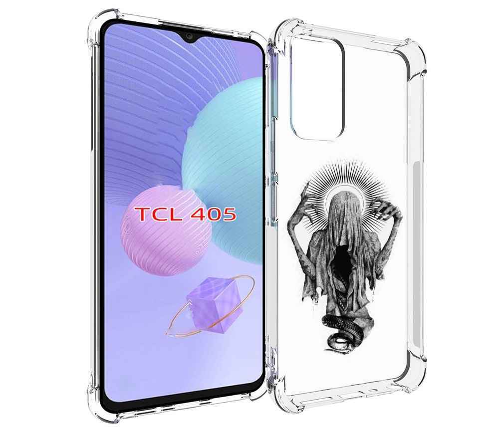 

Чехол MyPads страшная змея в мантии для TCL 405, Tocco