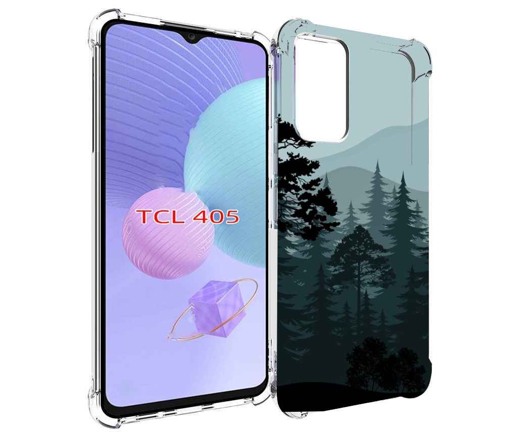 

Чехол MyPads темный лесочек для TCL 405, Tocco