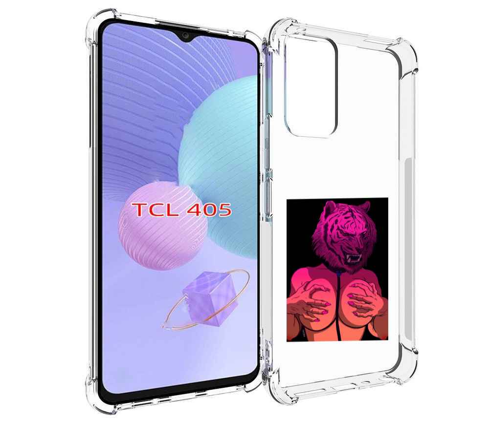 

Чехол MyPads тигр с секретом женский для TCL 405, Tocco