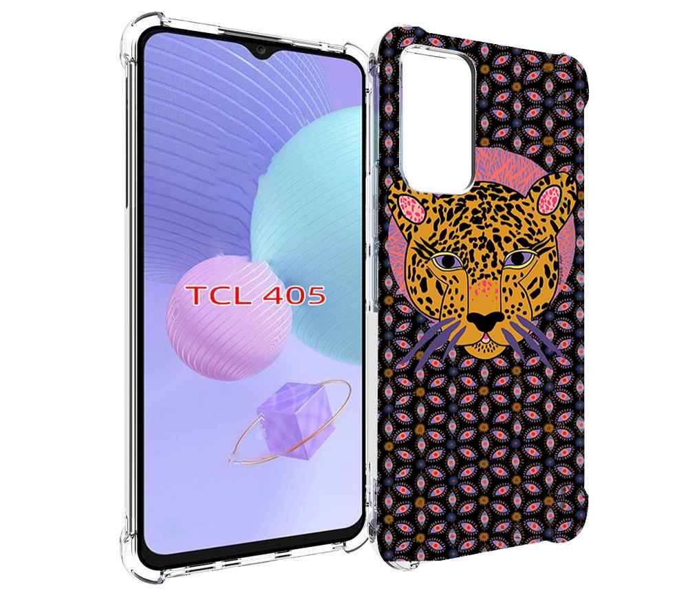 

Чехол MyPads тигр-в-глазах для TCL 405, Tocco
