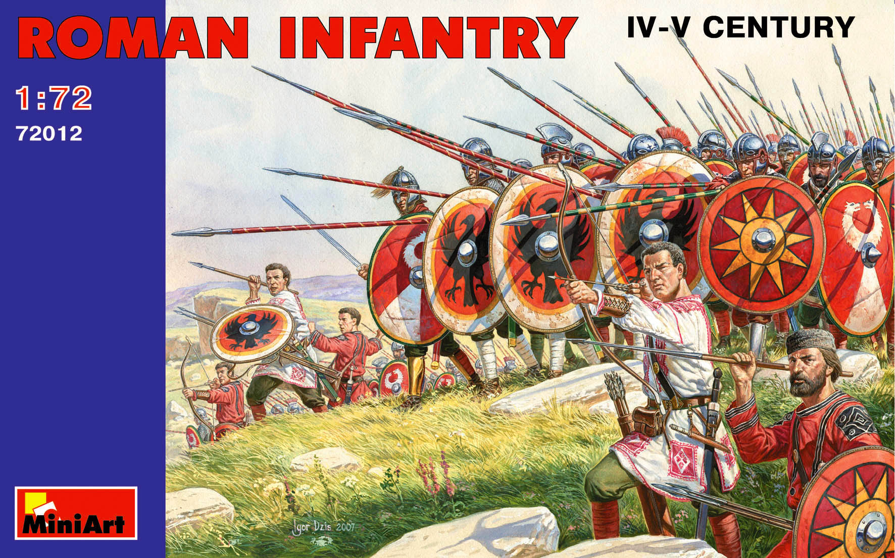 фото Сборная модель miniart 1/72 римская пехота, iv-v век 72012