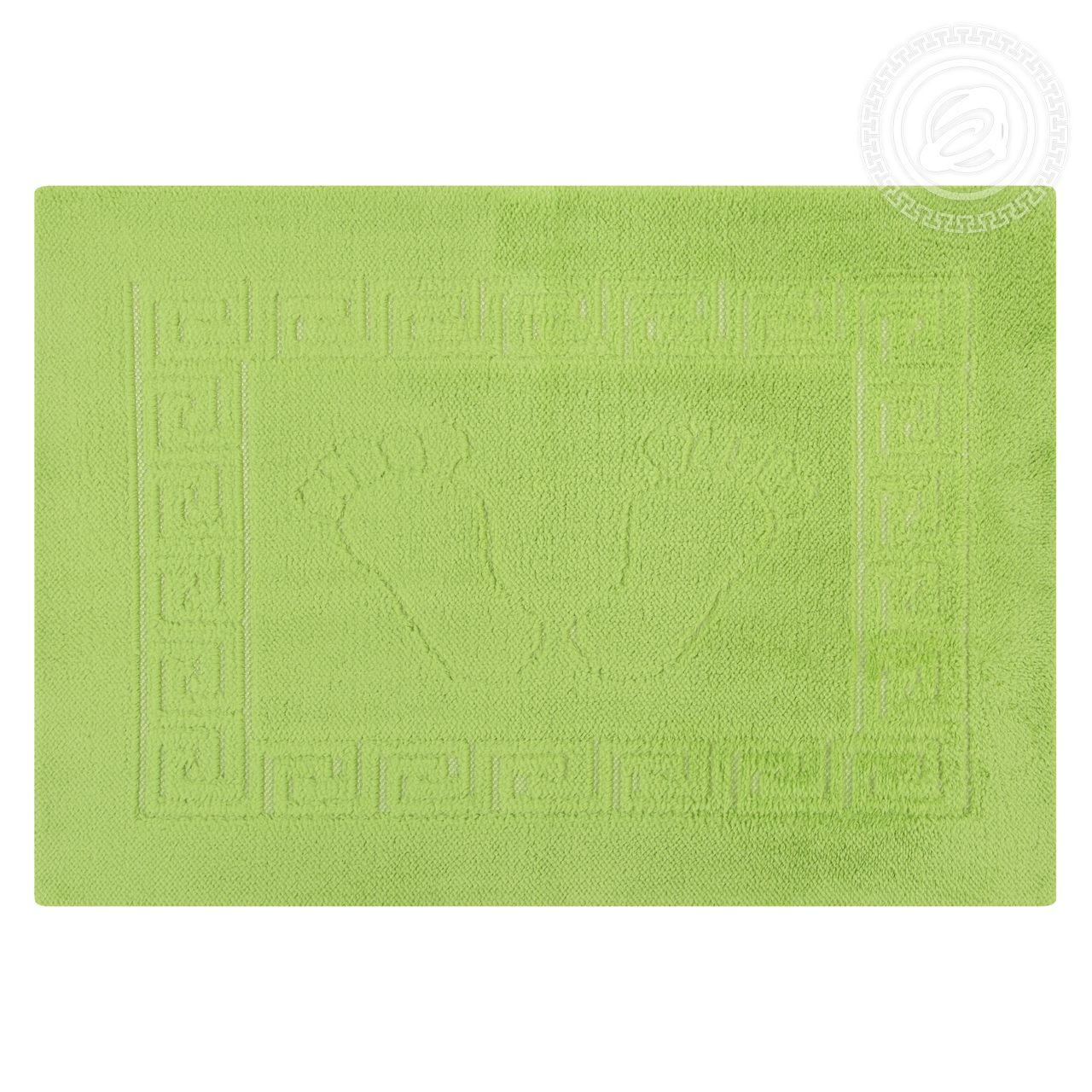 Коврик на резиной основе НОЖКИ АРТ Дизайн зеленый 45х65