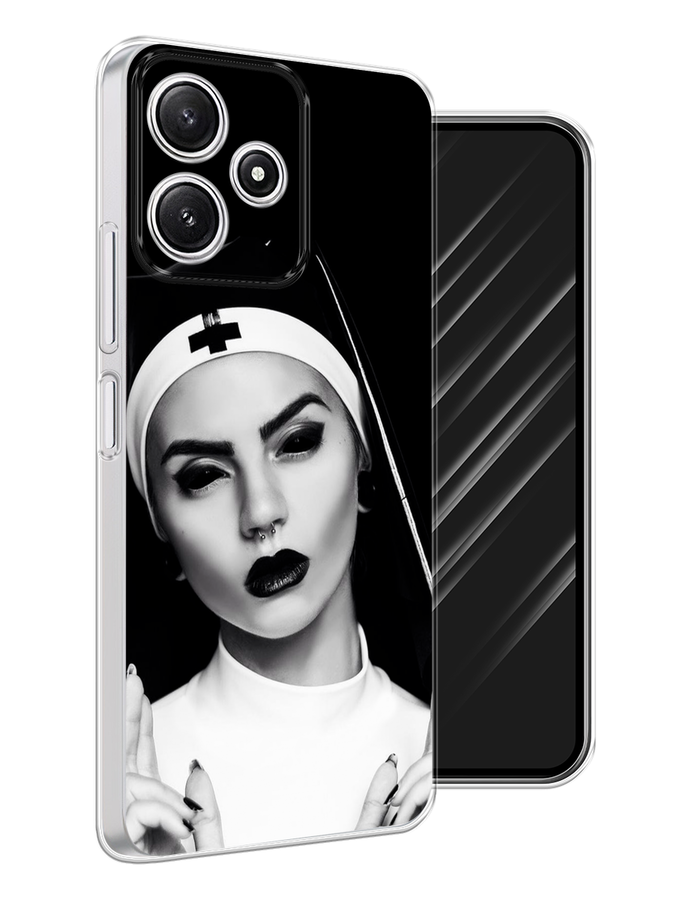 

Чехол Awog на Xiaomi Redmi 12 5G "Черная монашка", Серый;черный, 319650-1