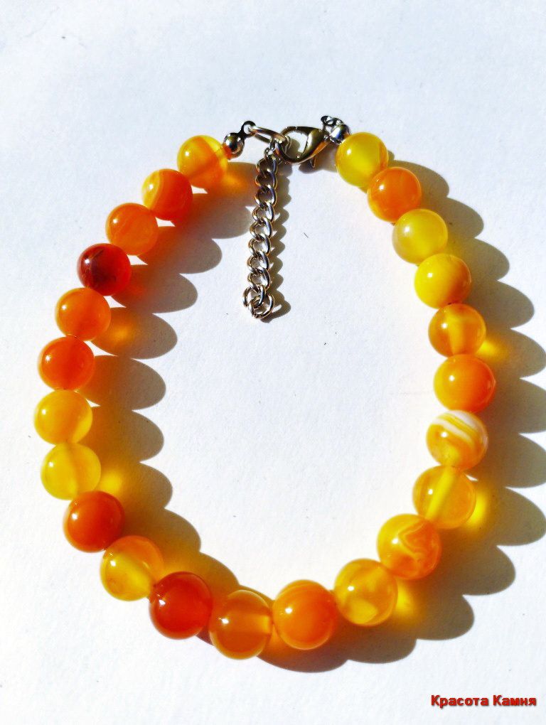 

Браслет из стали р. 22 Красота камня Агат, агат, Агат