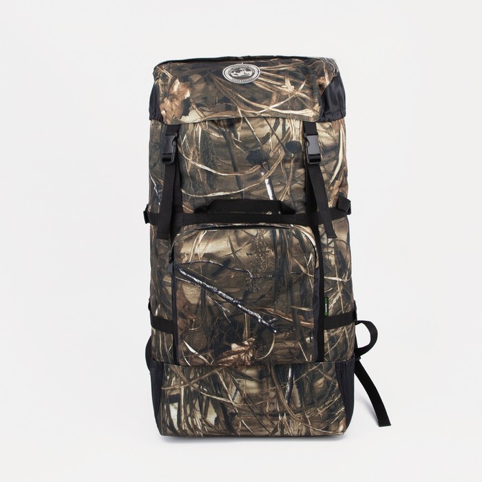 фото Huntsman рюкзак туристический, 70 л, отдел на шнурке, 3 наружных кармана, цвет зелёный