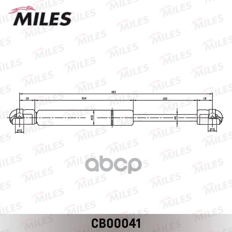 

Газовая Пружина, Крышка Багажник Miles cb00041