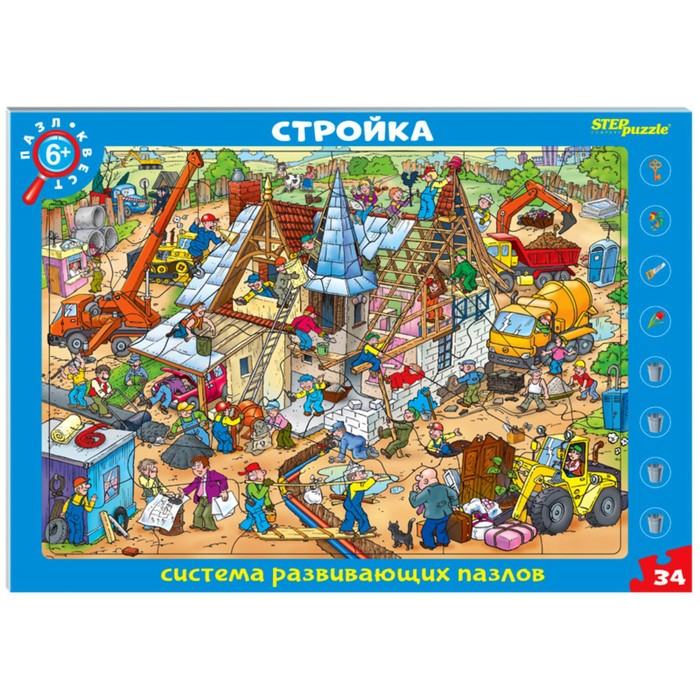 

Развивающий пазл «Стройка. Пазл-квест» (большие)