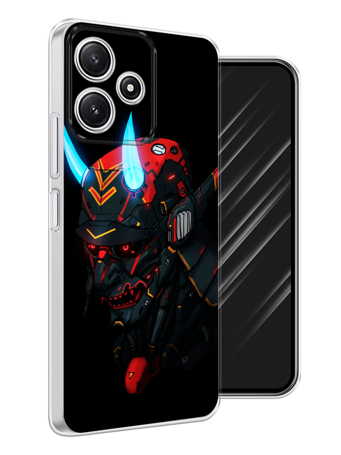

Чехол Awog на Xiaomi Redmi 12 5G "Неоновый самурай", Черный;красный;голубой, 319650-1
