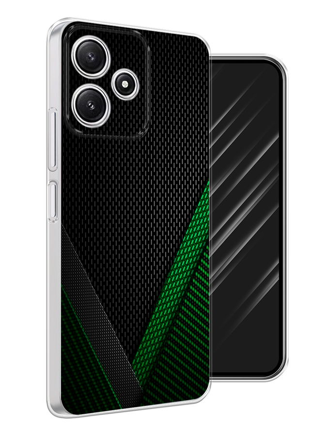 

Чехол Awog на Xiaomi Redmi 12 5G "Зеленый карбон", Черный;зеленый, 319650-1