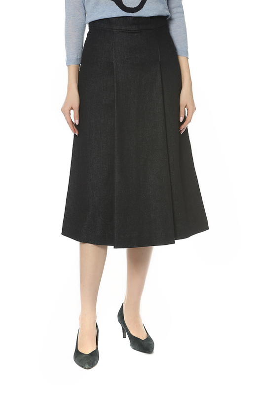 

Юбка женская Max Mara Sportmax 91061273 AW/17-18 синяя 40, Синий, 91061273 AW/17-18