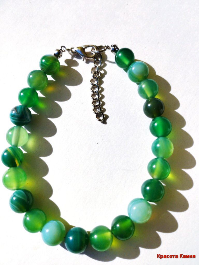 

Браслет из стали р. 21 Красота камня Агат, агат, Агат