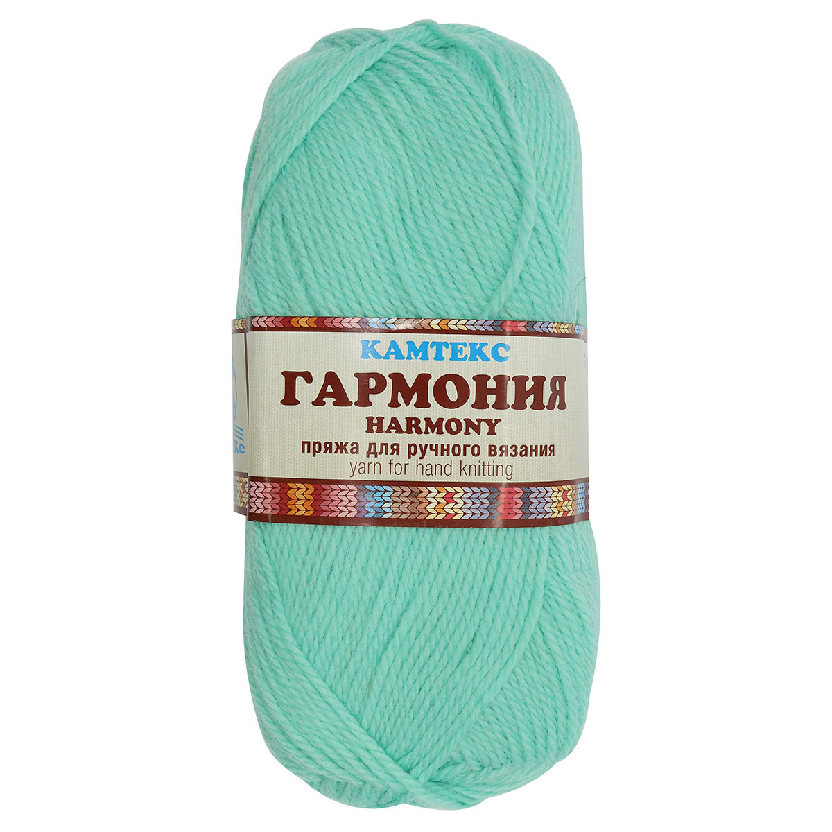 

Пряжа Камтекс Гармония 100 г, 245 м (шерсть, акрил) (023 светлая бирюза), 5 мотков, Бирюзовый, Гармония