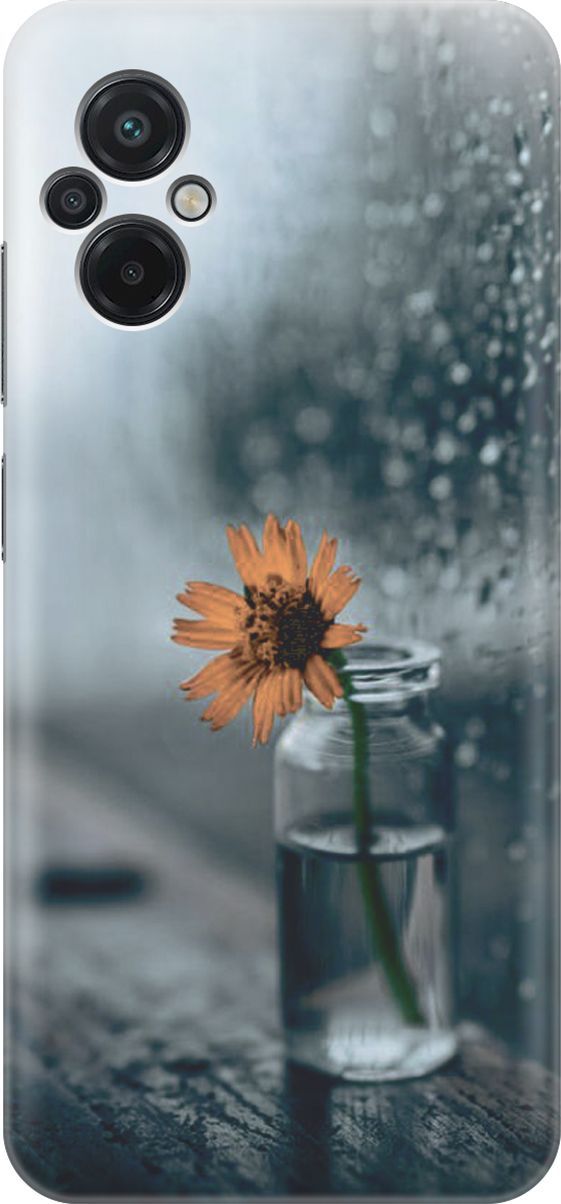 

Силиконовый чехол на Xiaomi Poco M5 "Осенняя меланхолия", Желтый;серый, 15142