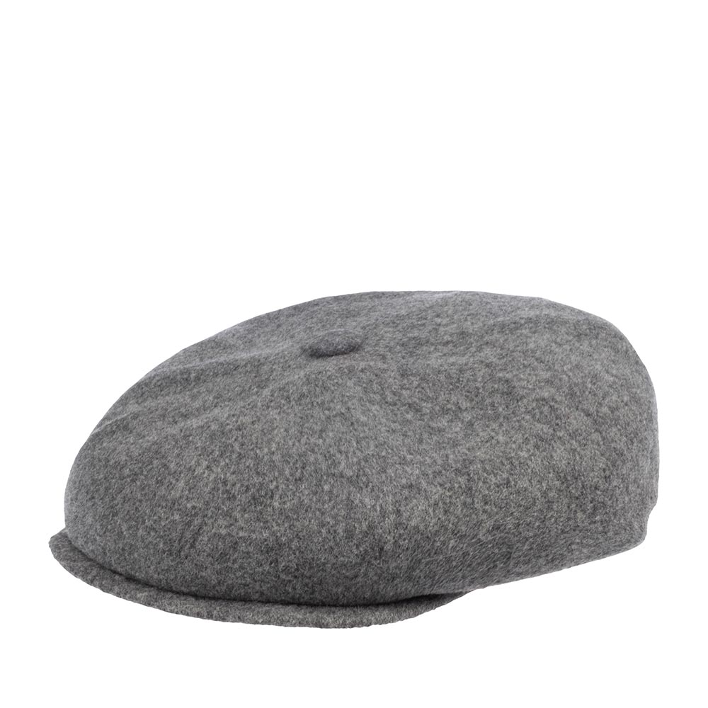 Кепка восьмиклинка унисекс Kangol K3164HT Wool Hawker серая, р.57