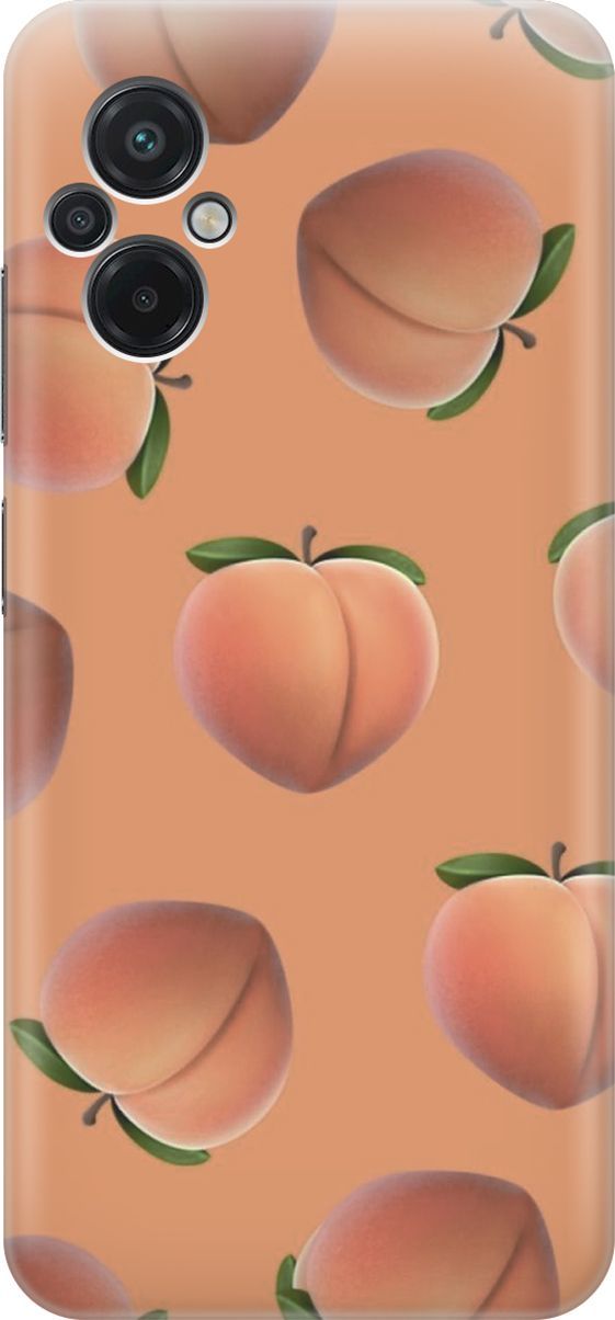 

Силиконовый чехол на Xiaomi Poco M5 "Падающие персики", Красный;оранжевый, 15146