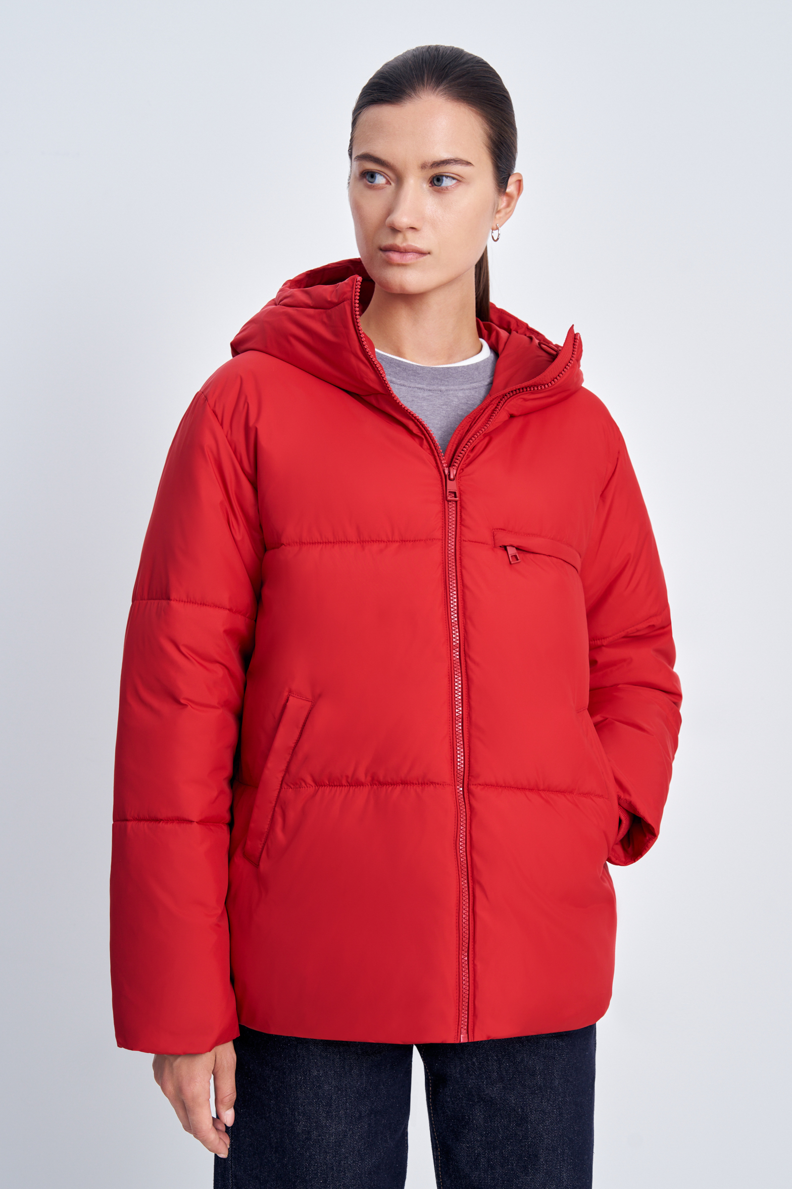 

Куртка женская Finn Flare FAE110138 красная 2XL, Красный, FAE110138