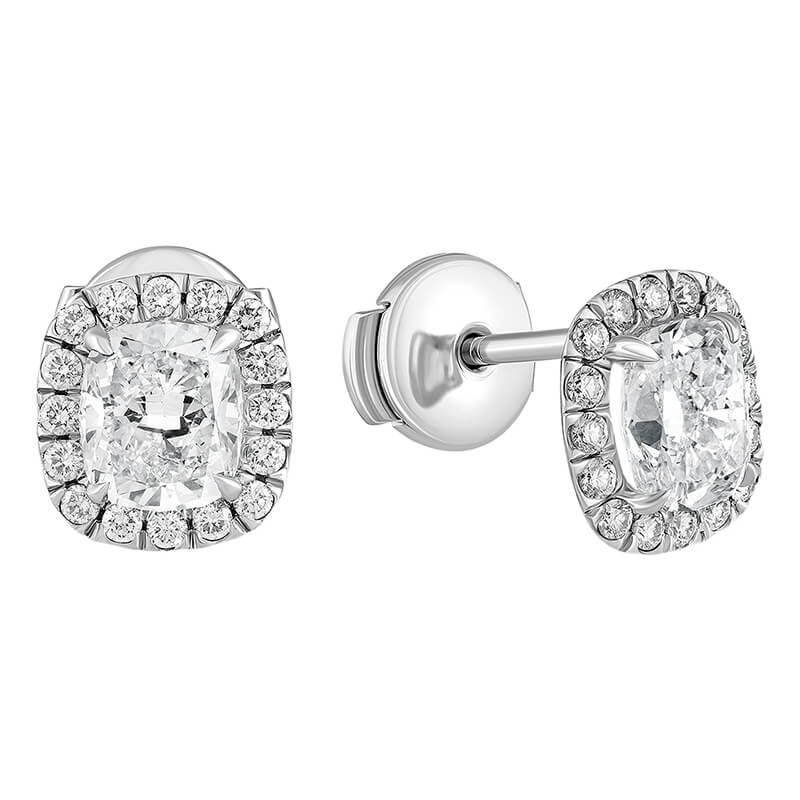 

Серьги из белого золота с бриллиантом выращенным IQ Diamonds 120-E7W-CU208DESI1SI2-SH, 120-E7W-CU208DESI1SI2-SH