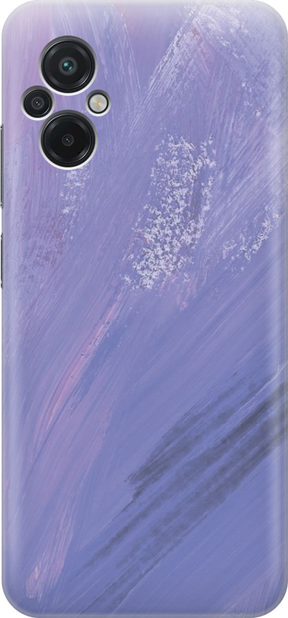 

Силиконовый чехол на Xiaomi Poco M5 "Сиреневые мазки", Серый;фиолетовый, 15137