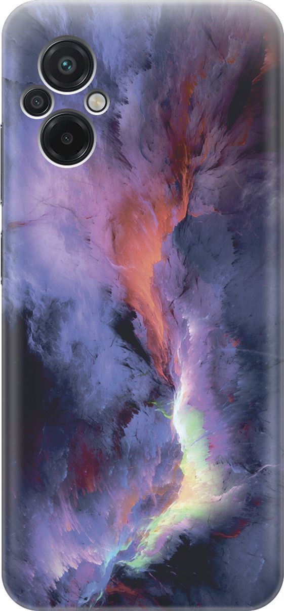 

Силиконовый чехол на Xiaomi Poco M5 "Гром и молния", Фиолетовый;черный, 15136