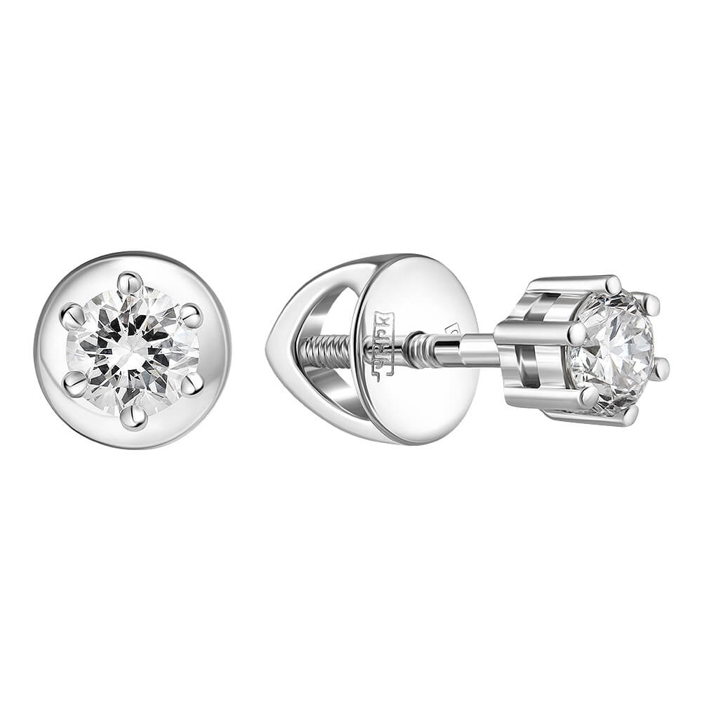 

Серьги-пусеты из белого золота с бриллиантом выращенным IQ Diamonds 417-E5W-RD53FGVSSI-IG, 417-E5W-RD53FGVSSI-IG