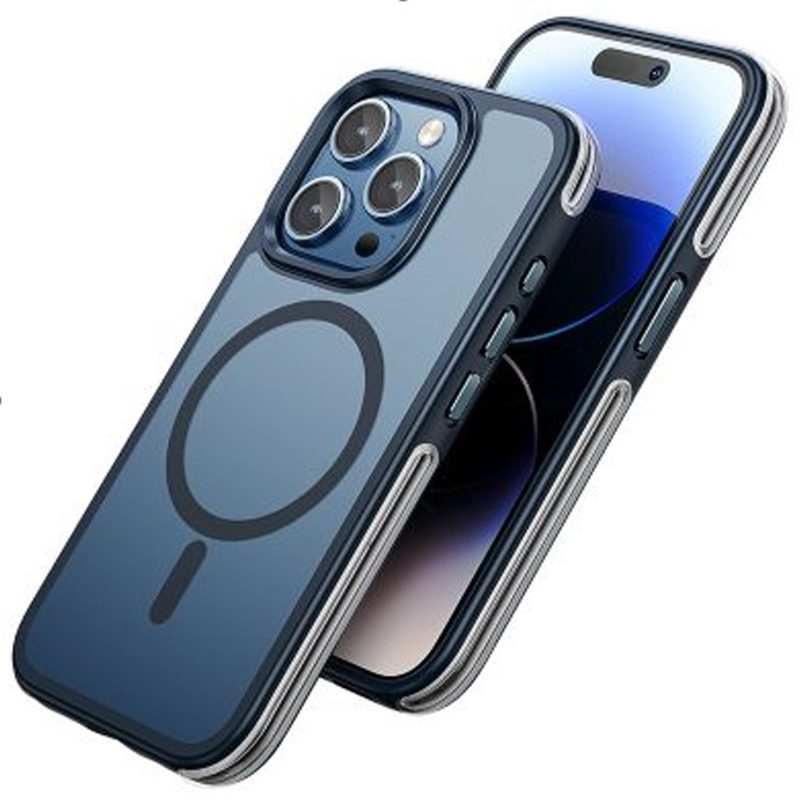 

Чехол для iPhone 15 Pro Max, PC+TPU, Магнитный (MagSafe), AS5, HOCO, синий
