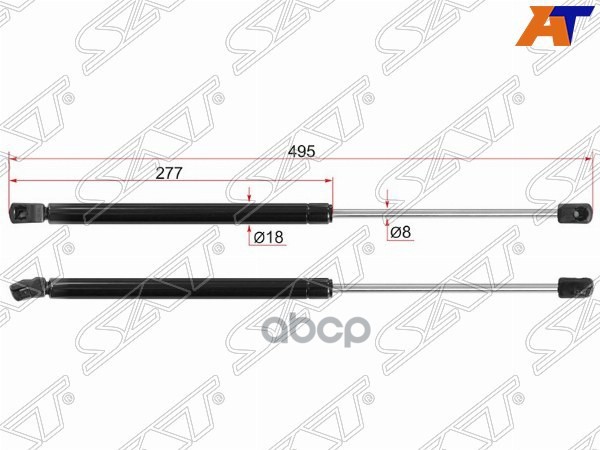 

SAT ST-81780-0U200 Амортизатор крышки багажника HYUNDAI ACCENT/SOLARIS 10- HBK 1шт