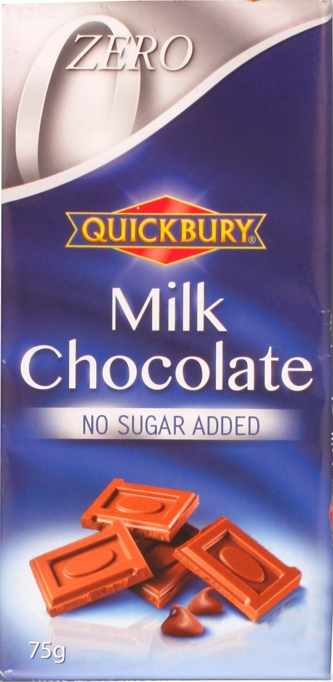 

Шоколад Quickbury молочный без сахара