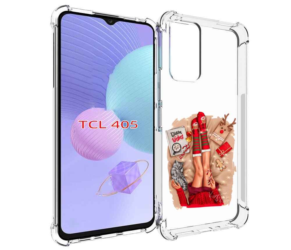 

Чехол MyPads уютный-арт женский для TCL 405, Tocco