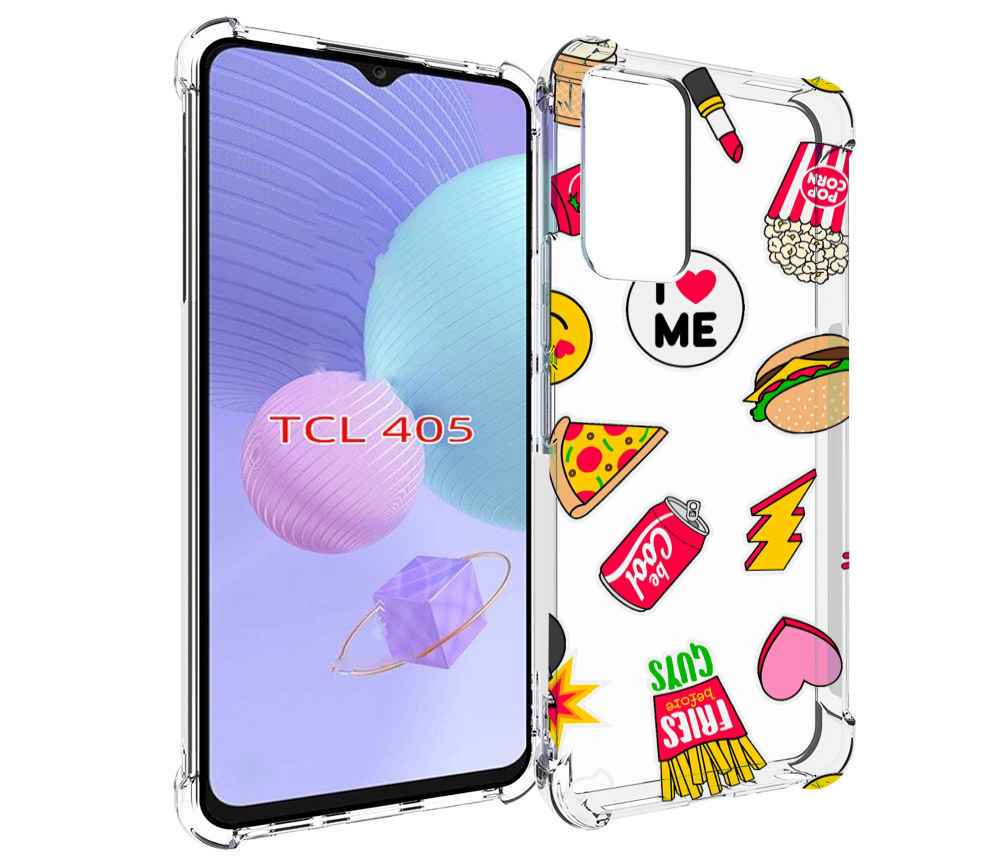 

Чехол MyPads фаст-фуд для TCL 405, Tocco