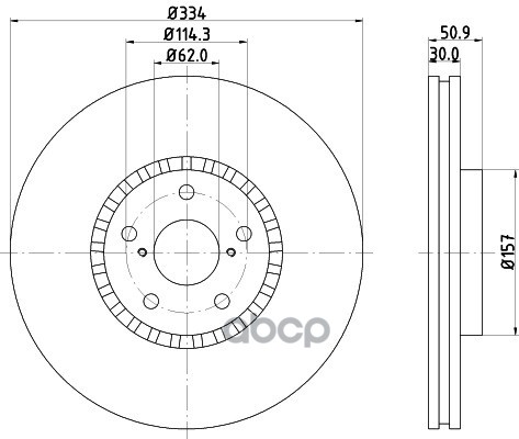 

Тормозной диск HELLA PAGID/BEHR 8DD355112871